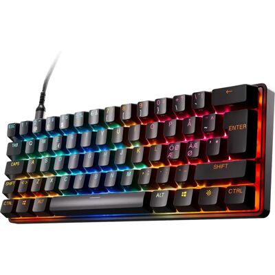 Steelseries Apex Pro Mini Gen 3 - Näppäimistö - Musta - Säädettävät HyperMagnetic-kytkimet Steelseries Apex Pro Mini Gen 3 - Näppäimistö - Musta - Säädettävät HyperMagnetic-kytkimet