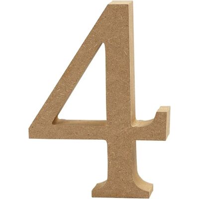 CC Hobby Große Holznummer - Dekoratives MDF Zahl 13cm CC Hobby Große Holznummer - Dekoratives MDF Zahl 13cm