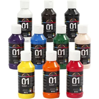 Creativ Company Multi-kleur Glanzende Acrylverf - 100 ml Creativ Company Multi-kleur Glanzende Acrylverf - 100 ml