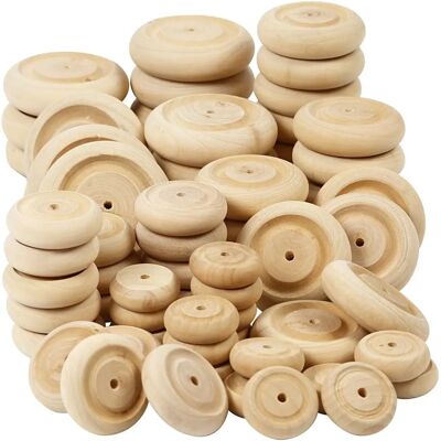 Ruote in legno CC Hobby - 4 taglie - Esterno & Varie Ruote in legno CC Hobby - 4 taglie - Esterno & Varie