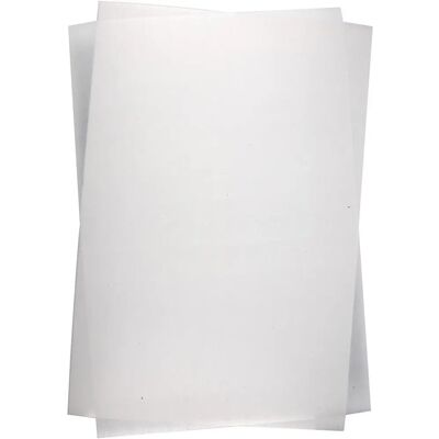 Creativ Company Fogli di Plastica Restringente - 20x30 cm Bianco Opaco Creativ Company Fogli di Plastica Restringente - 20x30 cm Bianco Opaco