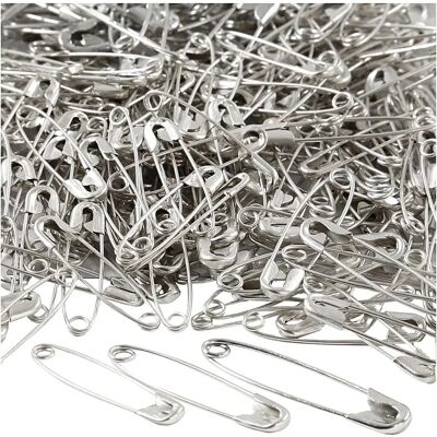 CC Hobby Safety Pins - 3 Sizes - Metal - Silver - Safety Pins CC Hobby Safety Pins - 3 Sizes - Metal - Silver - Safety Pins