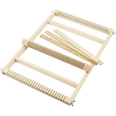 Creativ Company 42300 weefgetouw - Grote houten weefgetouw voor beginners Creativ Company 42300 weefgetouw - Grote houten weefgetouw voor beginners