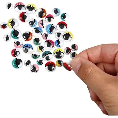 Diverse - Googly Eyes 8-12mm Mix - Assorterede - Hobbyartikler Diverse - Googly Eyes 8-12mm Mix - Assorterede - Hobbyartikler