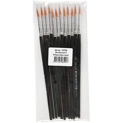 Gold Line Model 8 Round Paint Brush - Paint Brushes Gold Line Model 8 Round Paint Brush - Paint Brushes