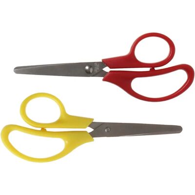 Creative Kinderscharen - 12,5 cm, rund, gemischte Farben - Scheren Creative Kinderscharen - 12,5 cm, rund, gemischte Farben - Scheren