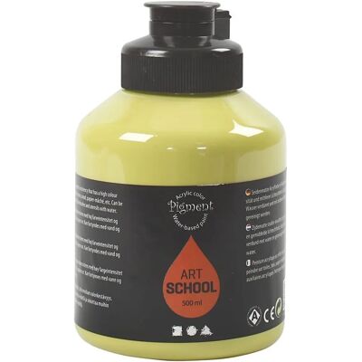 Pigment Art School Paint - Kiwi - Semi-opaque - 500ml - Paint Pigment Art School Paint - Kiwi - Semi-opaque - 500ml - Paint