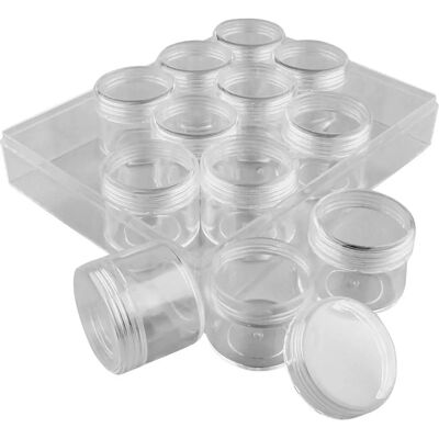 CC Hobby Opbevaringsbokse - 12 stk, 20 ml, H30 D35 CC Hobby Opbevaringsbokse - 12 stk, 20 ml, H30 D35