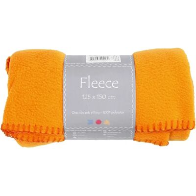Creativ Company CCH-44623 Orange Plaid - Throw Blanket Creativ Company CCH-44623 Orange Plaid - Throw Blanket
