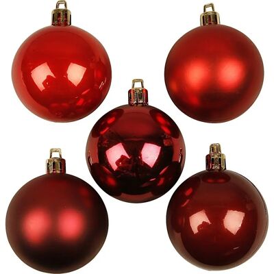 CC Hobby Modelo 6cm Armonía Roja Bolas de Navidad - Decoraciones Navideñas CC Hobby Modelo 6cm Armonía Roja Bolas de Navidad - Decoraciones Navideñas