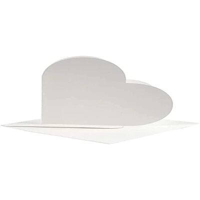 Cartes en Forme de Cœur - 12,5x12,5 cm - 10 pièces Cartes en Forme de Cœur - 12,5x12,5 cm - 10 pièces
