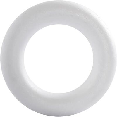 CC Hobby Weiß Dekorationsring - 21,5cm - Leichtes Polystyrol CC Hobby Weiß Dekorationsring - 21,5cm - Leichtes Polystyrol