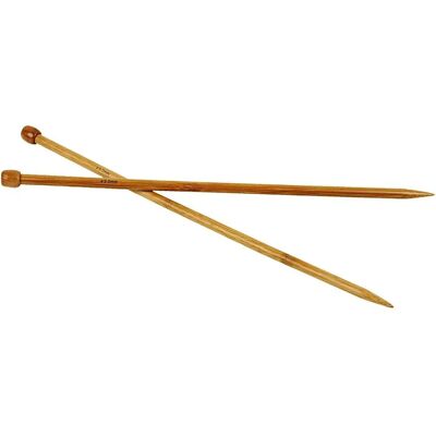 Aiguilles à tricoter Creativ Company 42291 Bambou - Pointe simple Taille 9 Aiguilles à tricoter Creativ Company 42291 Bambou - Pointe simple Taille 9