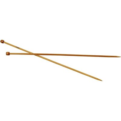 Aiguilles à tricoter en bambou CC Hobby Taille 5 - 35cm Aiguilles à tricoter en bambou CC Hobby Taille 5 - 35cm