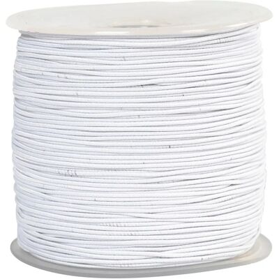 CC Hobby Elastisk Snor - 1mm Hvid 250m CC Hobby Elastisk Snor - 1mm Hvid 250m