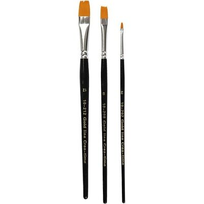 Gold Line Pinselset - 3-teilig flach Gold Line Pinselset - 3-teilig flach