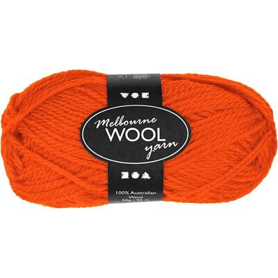 CC Hobby Melbourne Wolle - 92m Orange - Garn CC Hobby Melbourne Wolle - 92m Orange - Garn