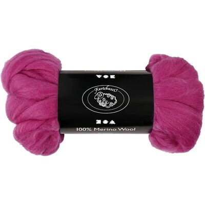 Kartehuset Wool - 21 micron Violet-red - Wool Kartehuset Wool - 21 micron Violet-red - Wool