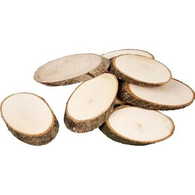 CC Hobby Holzscheiben - 7,5x4,5 cm - Naturholz - 20 Stück CC Hobby Holzscheiben - 7,5x4,5 cm - Naturholz - 20 Stück