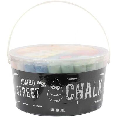 Creotime 50 Large Multi-Color Floor Chalk - Chalks for Kids & Art Creotime 50 Large Multi-Color Floor Chalk - Chalks for Kids & Art