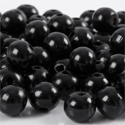 CC Hobby Perles en bois - 12mm, noir, 40 pcs - Perles & boutons CC Hobby Perles en bois - 12mm, noir, 40 pcs - Perles & boutons