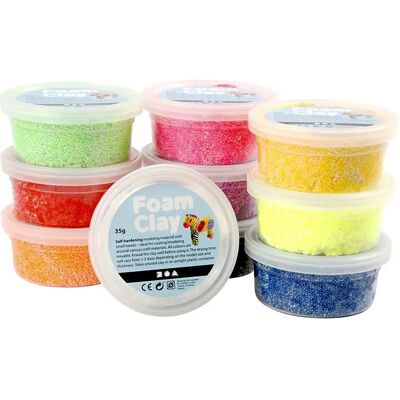 Creativ Company 78930 Jouet d'art et d'artisanat - Argile en mousse multicolore 10x35g Creativ Company 78930 Jouet d'art et d'artisanat - Argile en mousse multicolore 10x35g