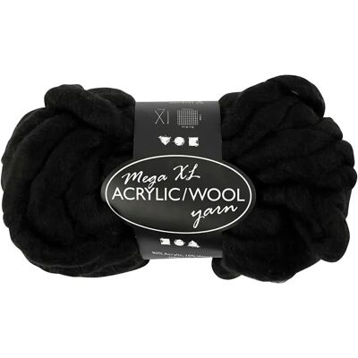 CC Hobby Black Thick Acrylic Wool Yarn - Yarn - Wool CC Hobby Black Thick Acrylic Wool Yarn - Yarn - Wool