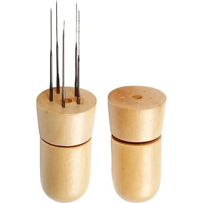 CC Hobby Nadelhalter - Hält bis zu 5 Nadeln - Holz - Nadeln ausgeschlossen CC Hobby Nadelhalter - Hält bis zu 5 Nadeln - Holz - Nadeln ausgeschlossen