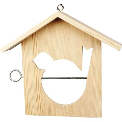Creativ Company 576240 Vogelfutterhaus - Vogelhaus, Kiefer, 19x21 cm, Hängend - Vogelhaus Creativ Company 576240 Vogelfutterhaus - Vogelhaus, Kiefer, 19x21 cm, Hängend - Vogelhaus