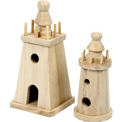 Creativ Company CCH-57748 Holz-Leuchtturm - Dekorative Figur Creativ Company CCH-57748 Holz-Leuchtturm - Dekorative Figur