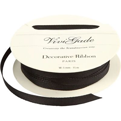 Vivi Gade 52480 Nastro Decorativo - Nastro decorativo, 6 mm, Nero Vivi Gade 52480 Nastro Decorativo - Nastro decorativo, 6 mm, Nero