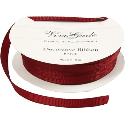 Vivi Gade 52482 Rotes Grosgrain-Band - Dekoratives Bastelzubehör Vivi Gade 52482 Rotes Grosgrain-Band - Dekoratives Bastelzubehör