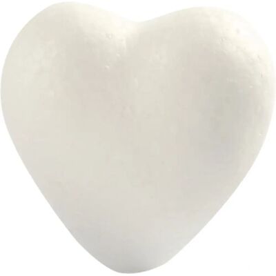 CC Hobby Cœur - 6cm Blanc Polystyrène - Cœur Décoratif 5pcs CC Hobby Cœur - 6cm Blanc Polystyrène - Cœur Décoratif 5pcs