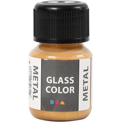 CC Hobby Gold Glasfarbe - Wasserbasierte Metallic-Effektfarbe für Glas & Porzellan CC Hobby Gold Glasfarbe - Wasserbasierte Metallic-Effektfarbe für Glas & Porzellan