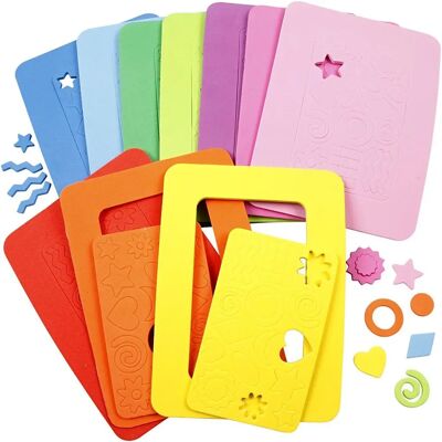 Cadres photo en mousse EVA - 13x18cm, 7,7x12,8cm, 10 couleurs - CCH-790240 Cadres photo en mousse EVA - 13x18cm, 7,7x12,8cm, 10 couleurs - CCH-790240