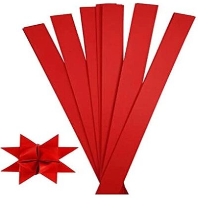 CC Hobby Paper Star Strips - 25mm Red - 100 Strips - Folded Star Craft CC Hobby Paper Star Strips - 25mm Red - 100 Strips - Folded Star Craft