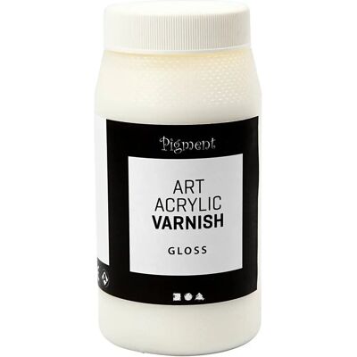 CC Hobby Acrylic Varnish - Gloss White - Art Painting Protection - 500ml CC Hobby Acrylic Varnish - Gloss White - Art Painting Protection - 500ml