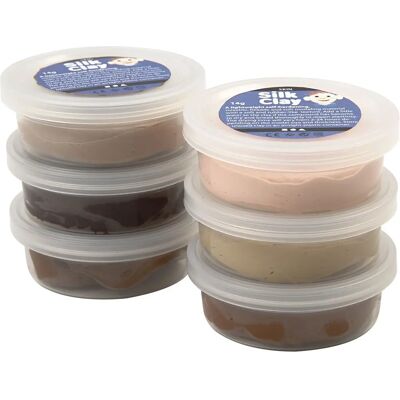Creotime Flesh Silk Clay Modeling Set - Art & Craft Supplies Creotime Flesh Silk Clay Modeling Set - Art & Craft Supplies