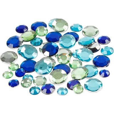 CC Hobby Sininen/Vihreä Strass - 6/9/12mm Pyöreät Sekoitus - Käsityöt & Korut CC Hobby Sininen/Vihreä Strass - 6/9/12mm Pyöreät Sekoitus - Käsityöt & Korut