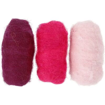 CC Hobby Lã - Harmonia Roxo/Rosa - Cardada - 3x10g CC Hobby Lã - Harmonia Roxo/Rosa - Cardada - 3x10g