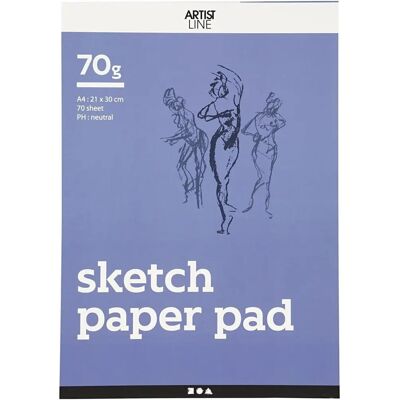 CC Hobby A4 Tegnepapir 70 Ark - Høj kvalitet CC Hobby A4 Tegnepapir 70 Ark - Høj kvalitet