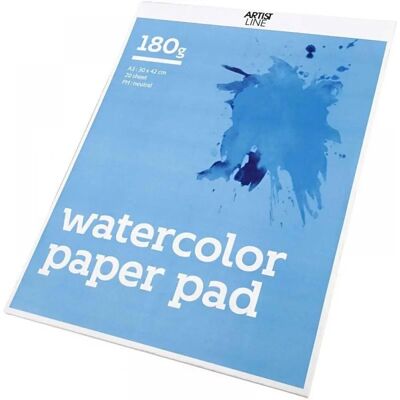 Creativ Company Bloc de papier aquarelle A3 - Bloc de papier aquarelle - Publicité Creativ Company Bloc de papier aquarelle A3 - Bloc de papier aquarelle - Publicité