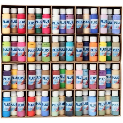 Creativ Company Plus Color Akrylmalingsæt - 60x60ml Blandet farver Creativ Company Plus Color Akrylmalingsæt - 60x60ml Blandet farver