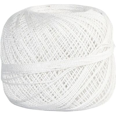 Creativ Company CCH-42126 fil - Fil de coton mercerisé, blanc, 20g Creativ Company CCH-42126 fil - Fil de coton mercerisé, blanc, 20g