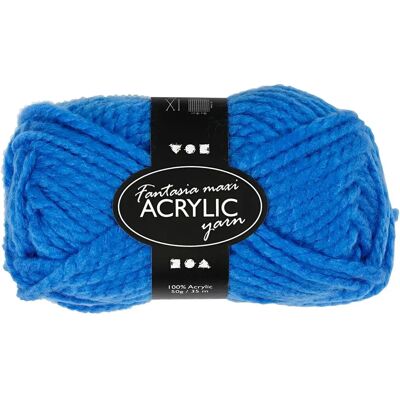 CC Hobby Fantasia Akrylové Vlákno - 35m, Modré, Maxi - Nit CC Hobby Fantasia Akrylové Vlákno - 35m, Modré, Maxi - Nit