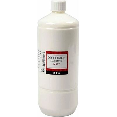 CC Hobby Decoupage Lak - Mat - 1000ml - Lak CC Hobby Decoupage Lak - Mat - 1000ml - Lak