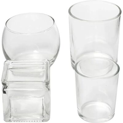 Creativ Company 55827 Glas-Teelichthalter - Transparent, 72 Stück Creativ Company 55827 Glas-Teelichthalter - Transparent, 72 Stück