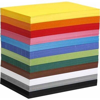 Carton A4 Coloré Creotime - 1200 Feuilles - Scrapbooking et Création - Publicité Carton A4 Coloré Creotime - 1200 Feuilles - Scrapbooking et Création - Publicité