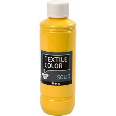 CC Hobby Textile Solid - yellow - opaque - 250ml - Textile Paint CC Hobby Textile Solid - yellow - opaque - 250ml - Textile Paint