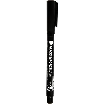 Marqueur CC Hobby - Modèle CCH-31654 - Noir - Largeur de trait 1-3mm - Marqueur pour verre & porcelaine Marqueur CC Hobby - Modèle CCH-31654 - Noir - Largeur de trait 1-3mm - Marqueur pour verre & porcelaine